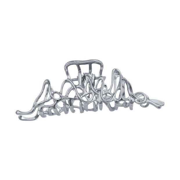 Large Silver Metal Claw Clip JSC624