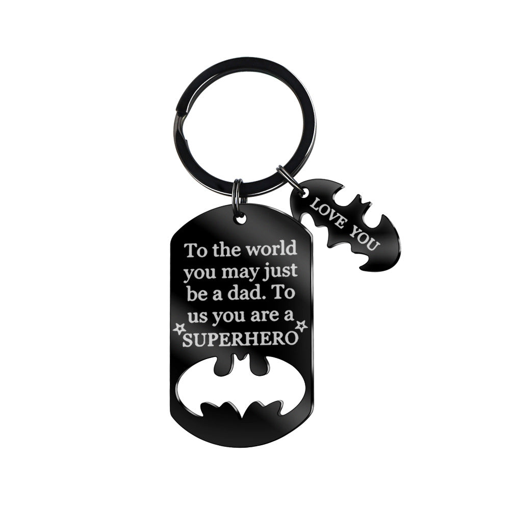 Superhero Keychain | Titanium Steel | Father's Day Gift