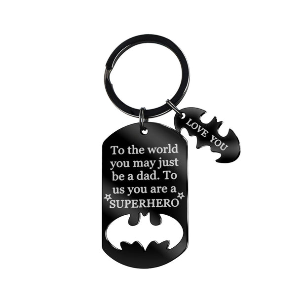Superhero Keychain | Titanium Steel | Father's Day Gift