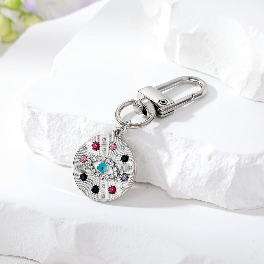 Evil Eye Keychain | Bohemian Rhinestones Charm | Sparkle