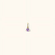 4mm Amethyst Birthstone Charm