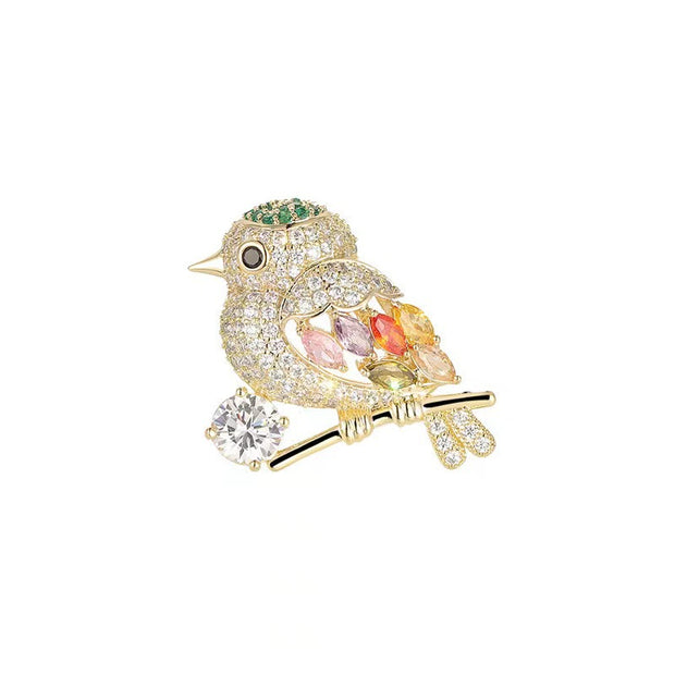 Magpie Brooch Bird Pin | Chinese Style Gift