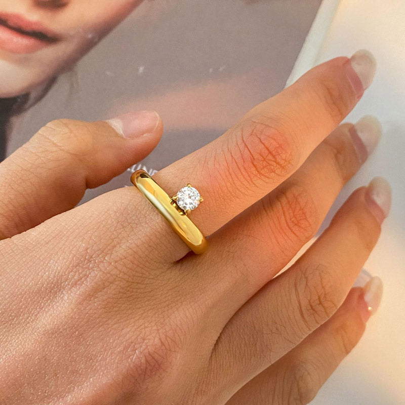Round CZ Ring Band