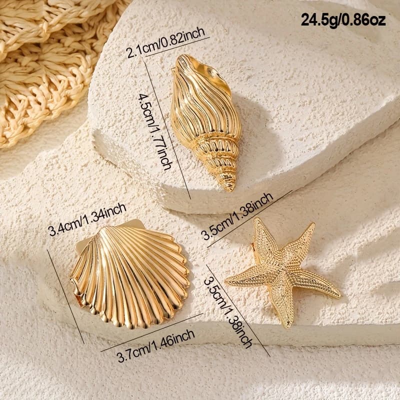 Charming Shell Metal Hair Clip JSC617