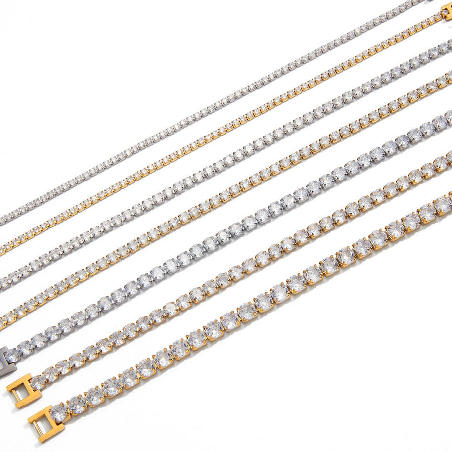 Tennis Bracelet | Zircon Luxury | Stainless Steel Women's