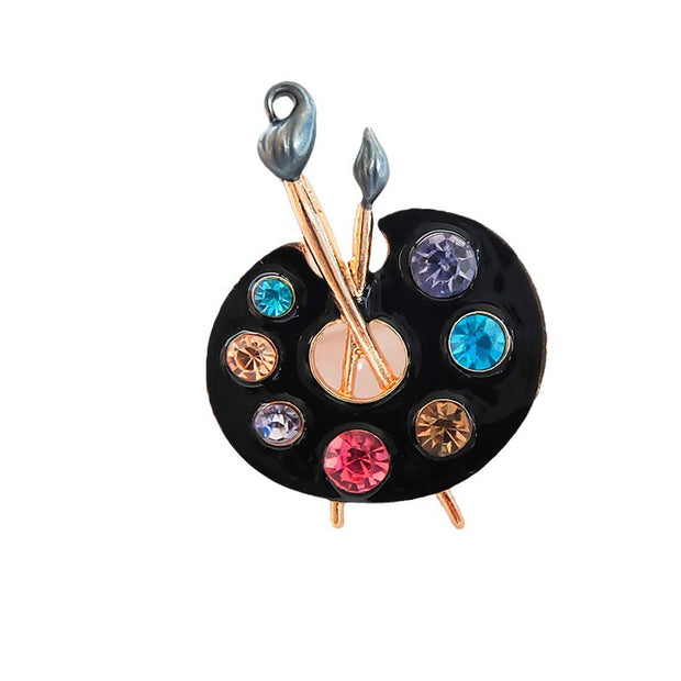 Enamel Palette Brooch | Artist Pin | Unisex Fashion JXBS425