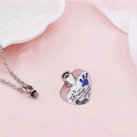 Birthstone Heart Locket Constellation Pendant Necklace JUR45136
