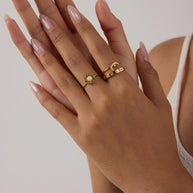 Moon And Sun Stacking Ring