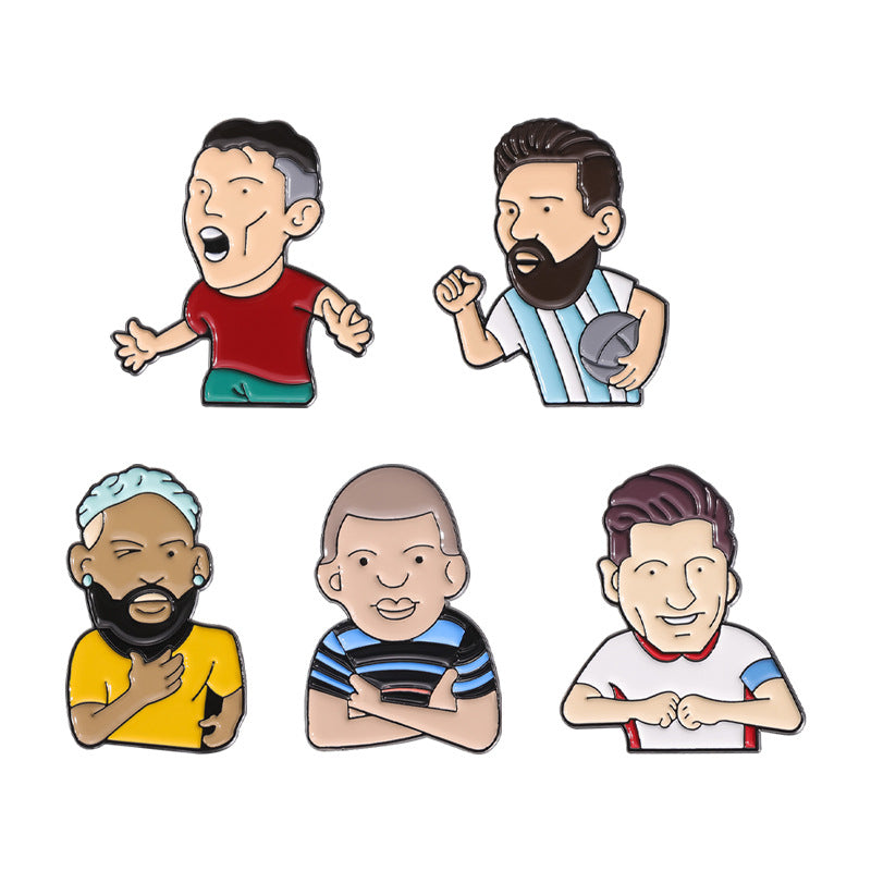Manchester United Pin | Cartoon Soccer Brooch | Team Badge