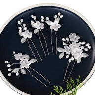 Acrylic Leaf Hair Pin | U-Shape Bridal Hair Clip for Wedding