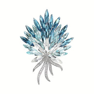 Wheat Brooch | Gemstone Harvest Pin | Elegant Women's JXBS420
