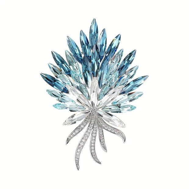 Wheat Brooch | Gemstone Harvest Pin | Elegant Women's JXBS420