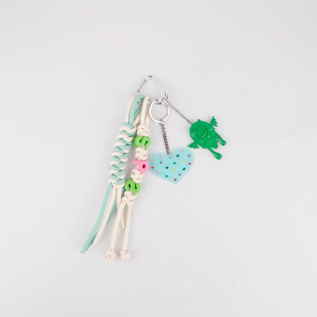 Summer Labubu Keychain | Miu-Style Bag Charm & Phone Strap