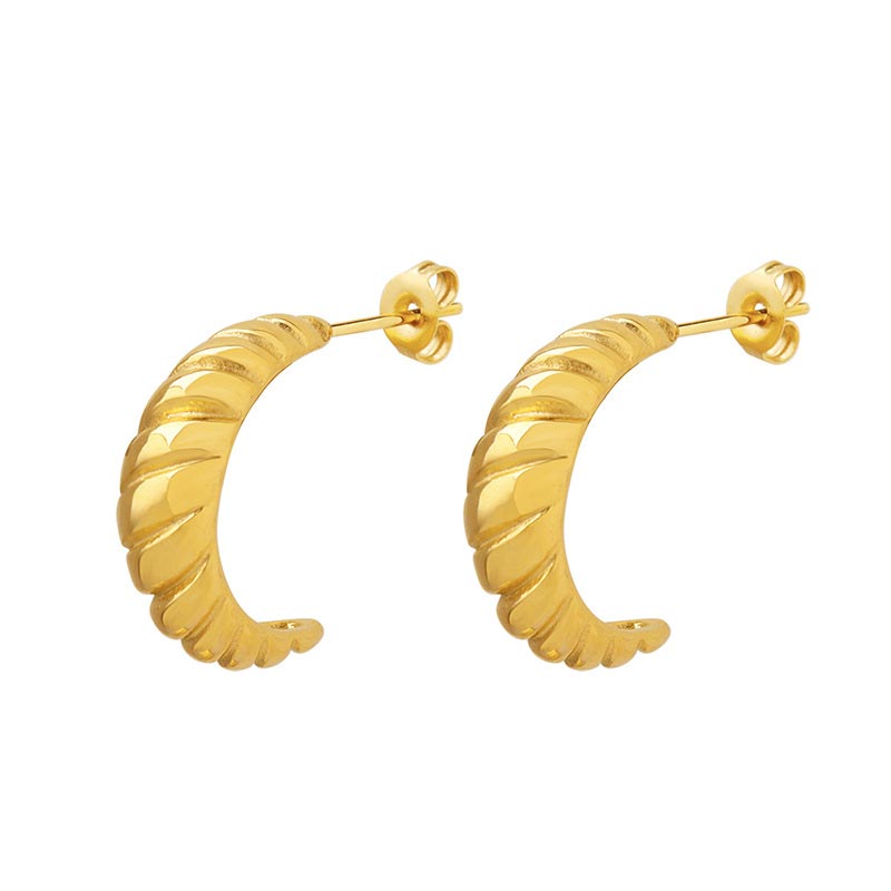 Croissant Gold Earrings