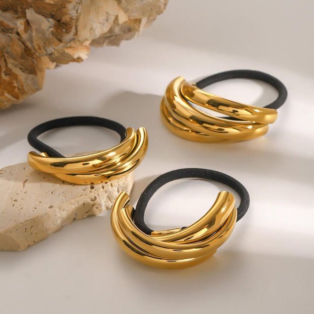 Titanium Steel Hair Tie Ponytail Band JXHW2407014