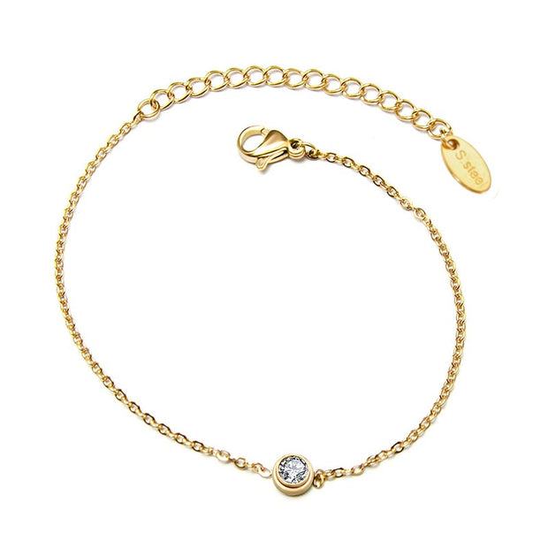 Zircon Stone Chain Bracelet JME022