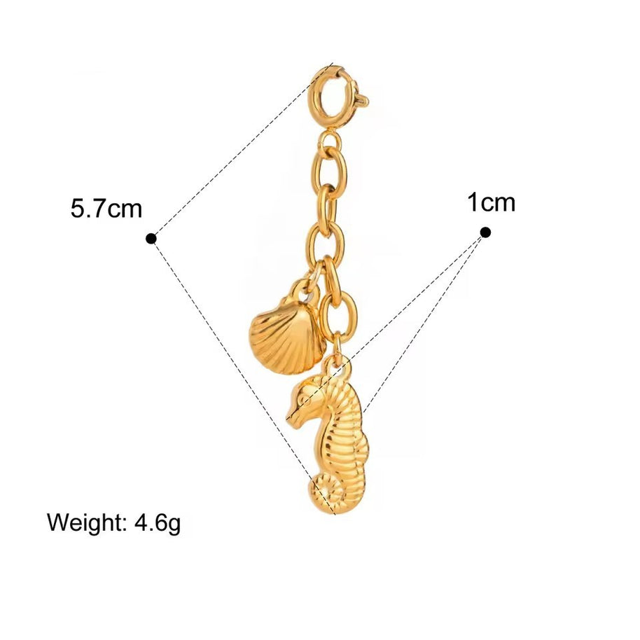 Stainless Steel Bikini Pendant Connector DIY 18K Gold Plated