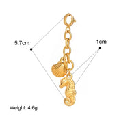 Stainless Steel Bikini Pendant Connector DIY 18K Gold Plated