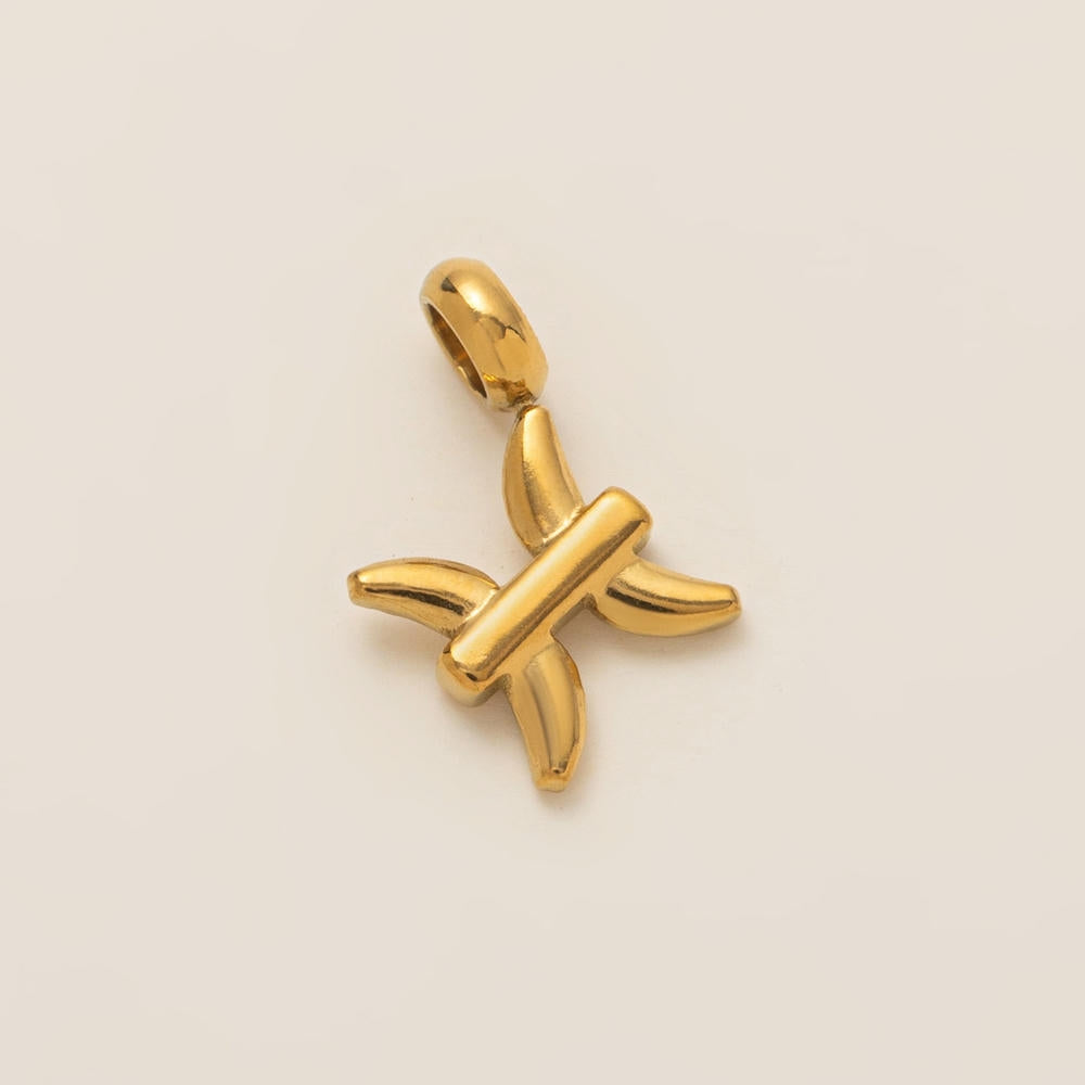 Personalized Zodiac Clog Charm 18K Gold JX26041206GK