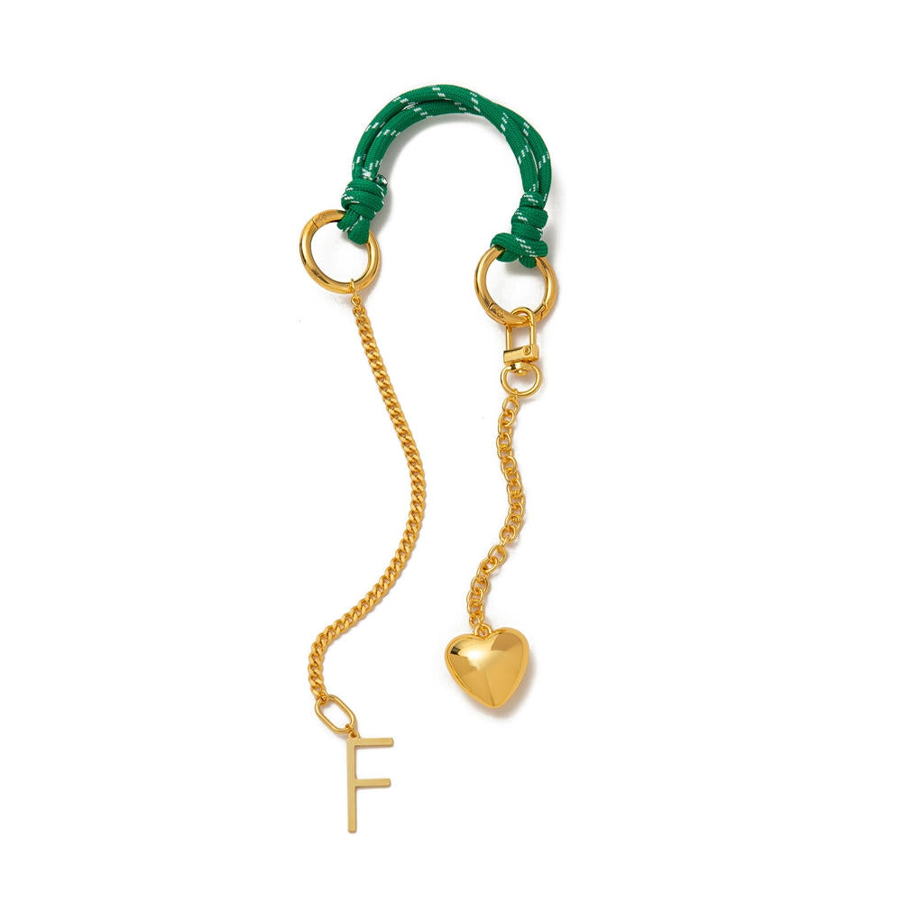 Whimsical Summer Braided Rope Enamel Keychain Bag Charm