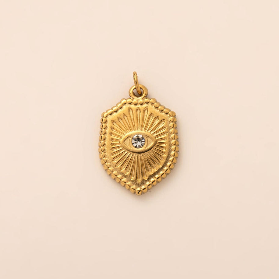 Stainless Steel Celestial Gemstone Charms DIY Pendants