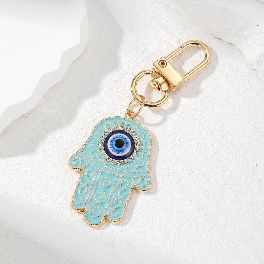 Evil Eye Keychain | Vintage Ethnic Charm | Bag Pendant
