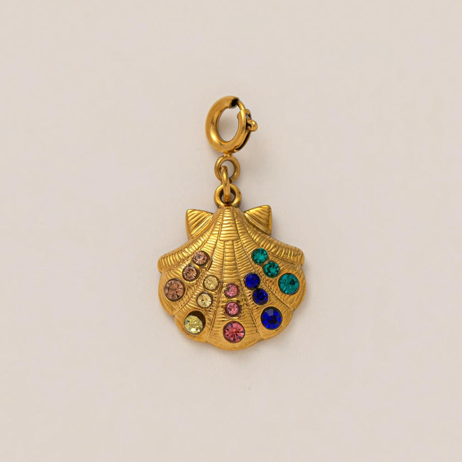 Waterproof Steel Colorful Heart Cartoon Pendant Bag Charm