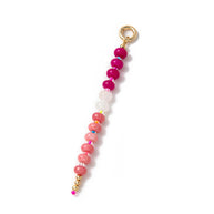Sweet Titanium Steel Colorful Beaded Keychain Bag Charm DIY