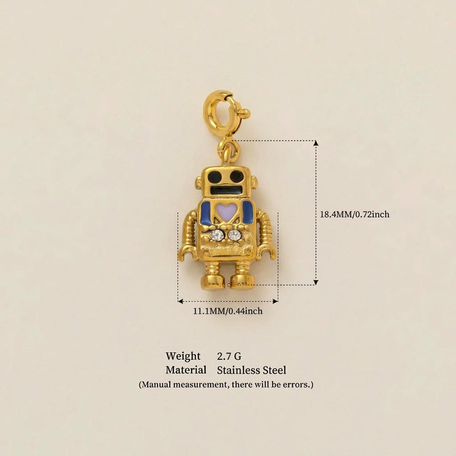 Stainless Steel Trendy Design Valentine Zircon Pendant