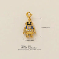 Stainless Steel Trendy Design Valentine Zircon Pendant