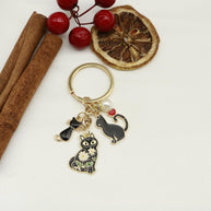Cat Heart Keychain | Anime Cartoon Charm | Bag cor