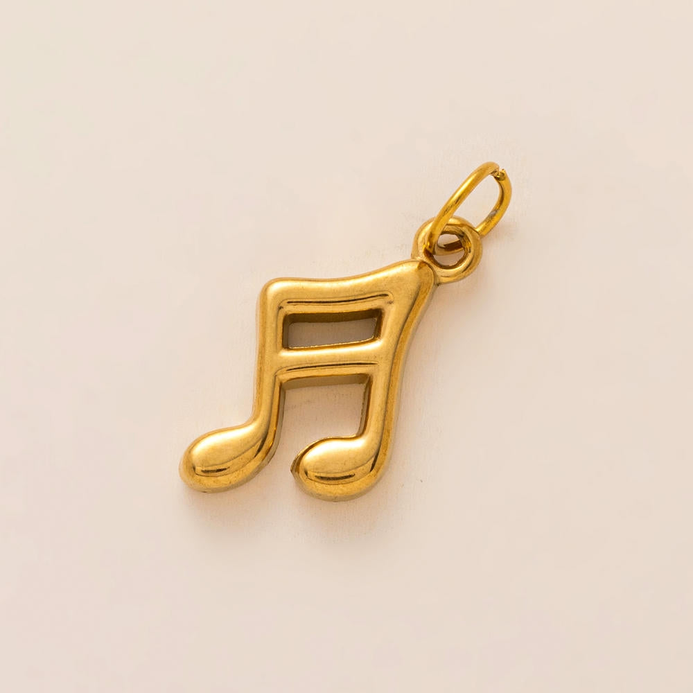 Flower Music Cat Shoe Jewel Steel 18K Gold JX26041270GK