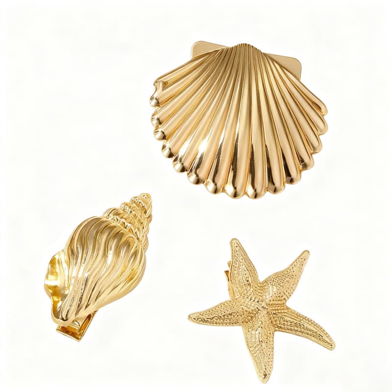 Charming Shell Metal Hair Clip JSC617