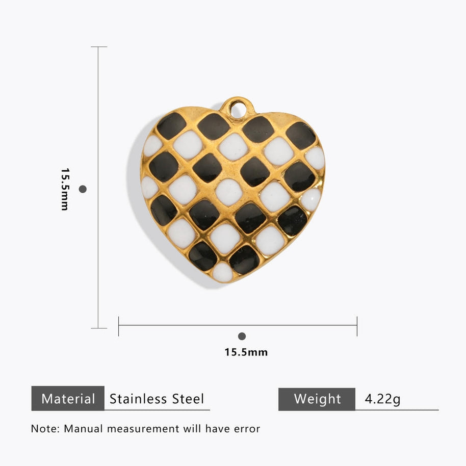 DIY Heart Bug Sun Charm Steel 18K Gold Plated JXCY1631-2406