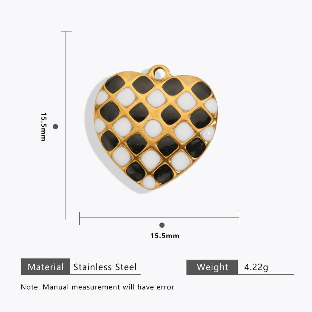 DIY Heart Bug Sun Charm Steel 18K Gold Plated JXCY1631-2406
