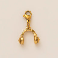 Skate Earphone Shoe Trinket 18K Gold Steel JX26041261GK