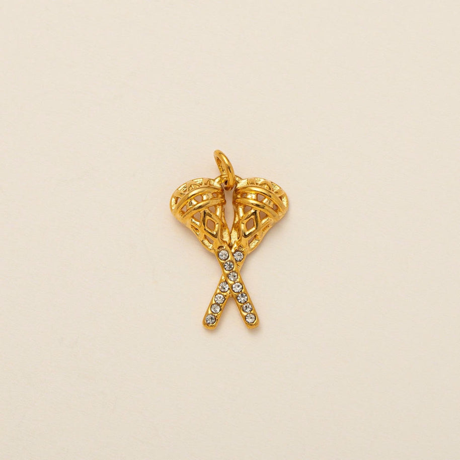 Sports Themed Charms Tennis Volleyball Hockey DIY Pendants