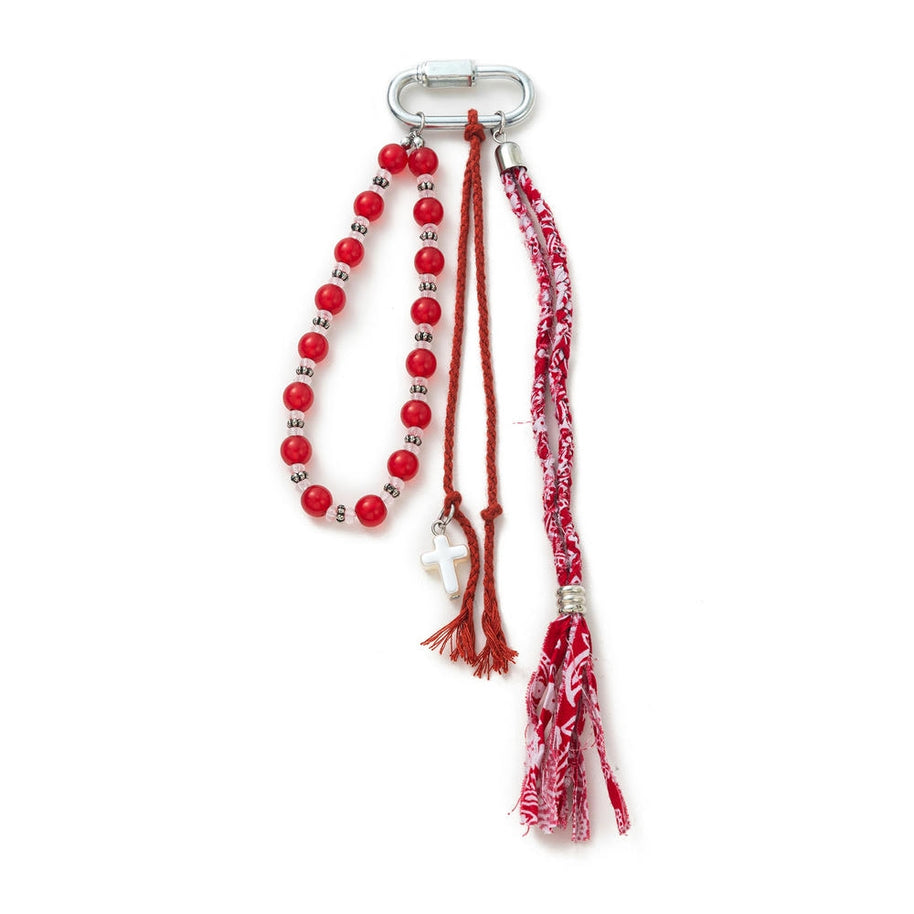 Summer Fashion Beading Keychain Bag Charm Pendant JX251604U