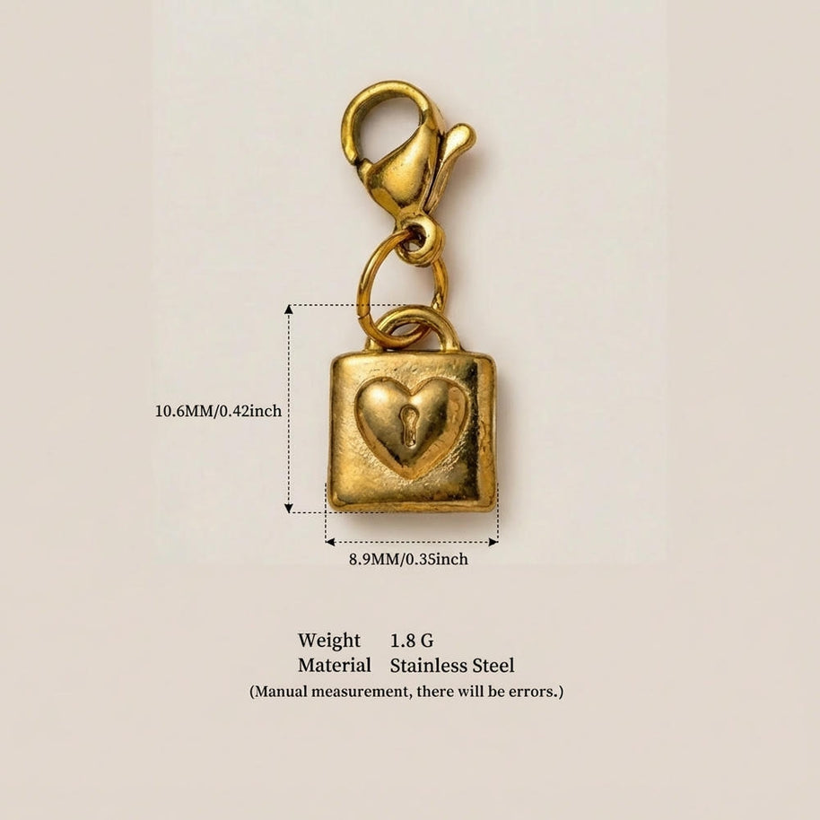 Stainless Steel Trendy Design Valentine Zircon Pendant