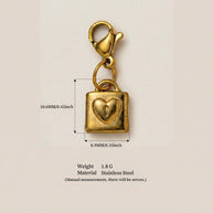 Stainless Steel Trendy Design Valentine Zircon Pendant