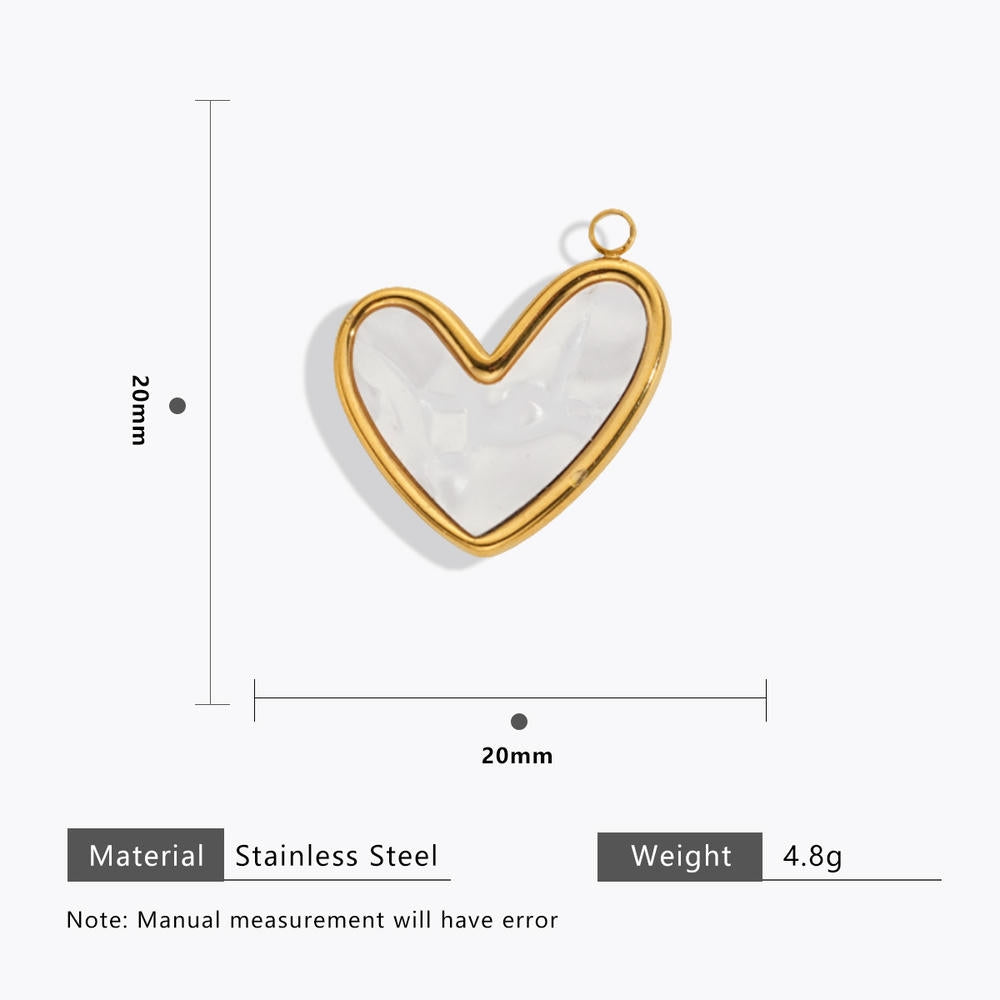 DIY Heart Bug Sun Charm Steel 18K Gold Plated JXCY1631-2406