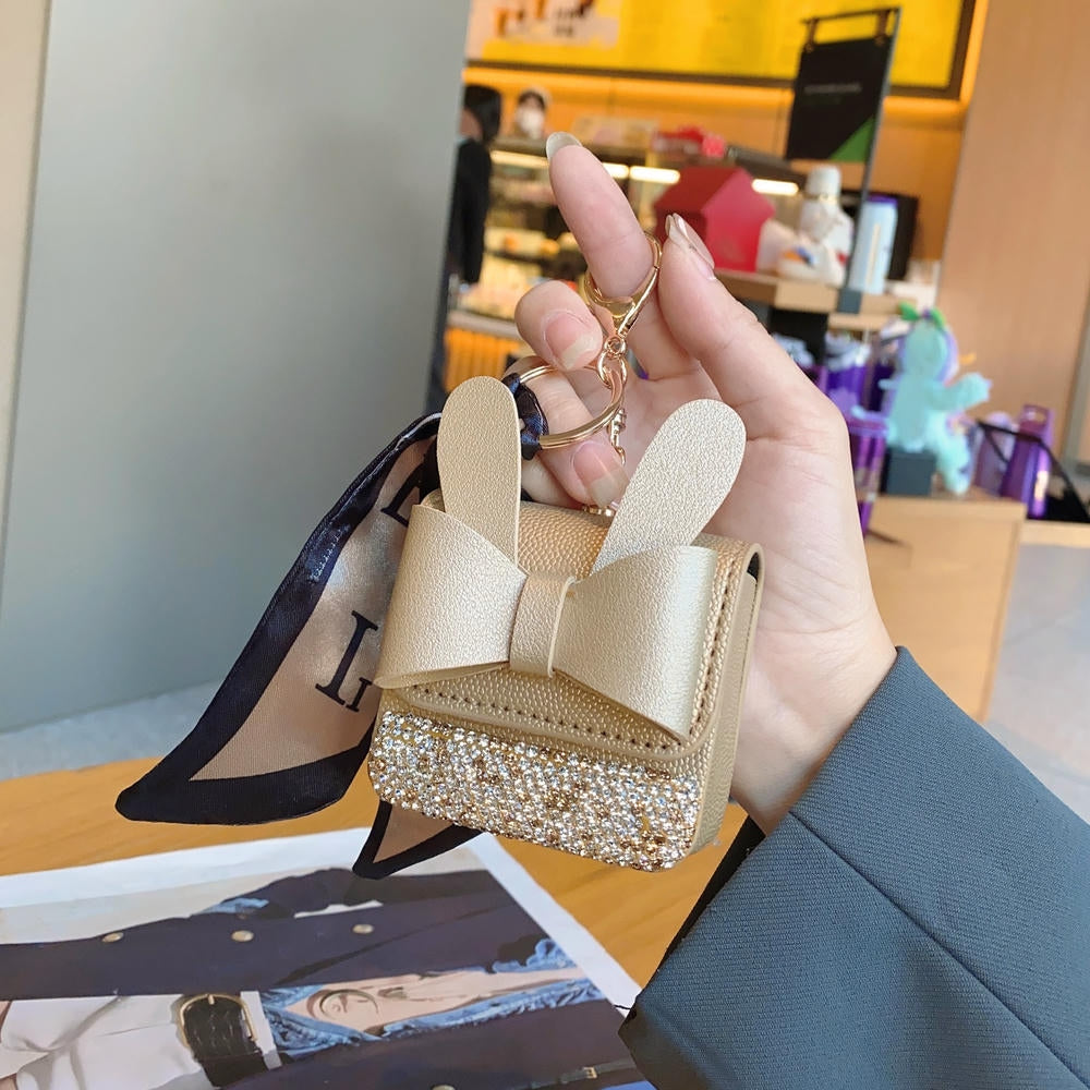 PU Rhinestones Keychain | Mini Bag Charm | Ins Fashion