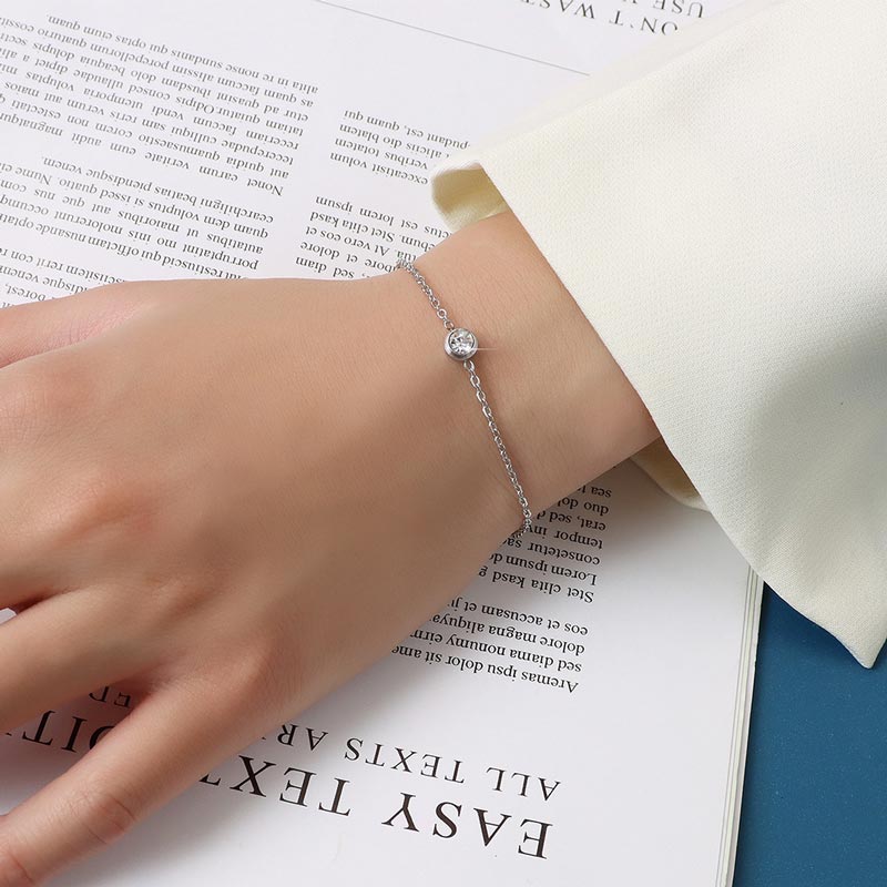 Zircon Stone Chain Bracelet