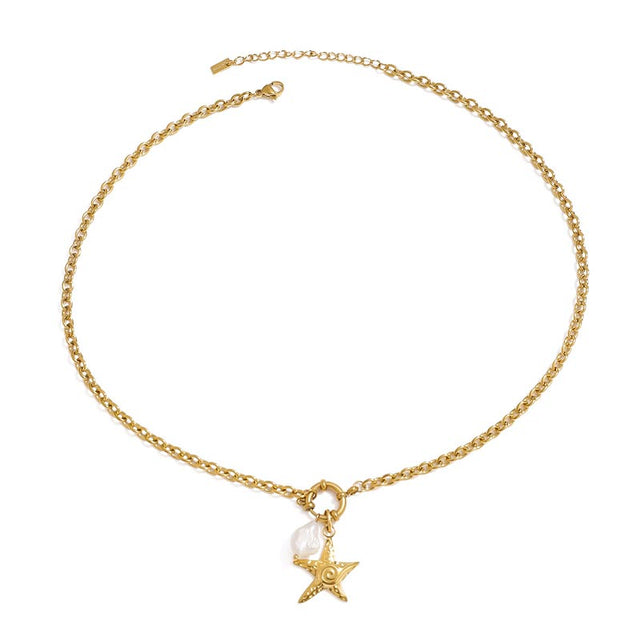 Starfish Charm Necklace
