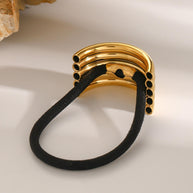 Stainless Steel Hair Tie Ponytail Band JXHW2407021