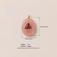 Glass Zircon DIY Pendants Dopamine Colorful Birthstone Charm