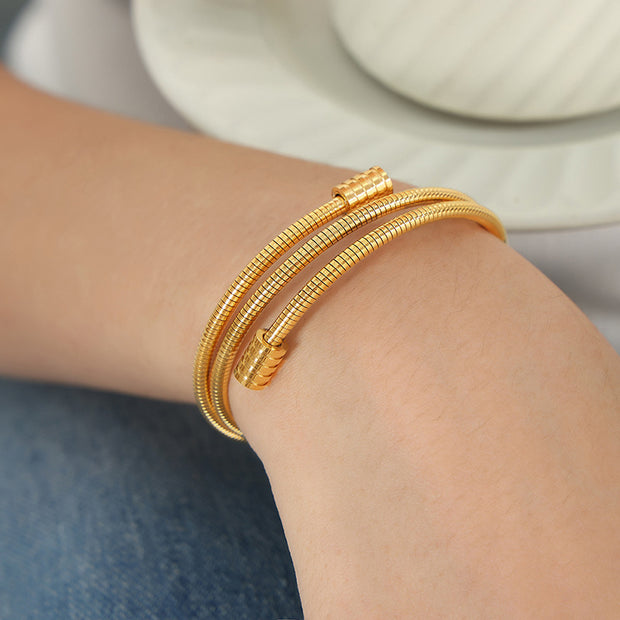 Multi Layer Snake Chain Bangle JMZ284