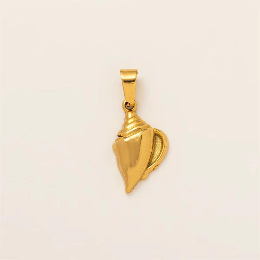 Marine Collection Pendant Steel 18K Gold Plated Wholesale