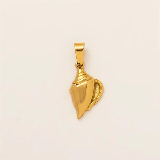 Marine Collection Pendant Steel 18K Gold Plated Wholesale