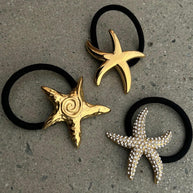 Star Hair Tie Stainless Steel Ponytail Holder JX Hot003